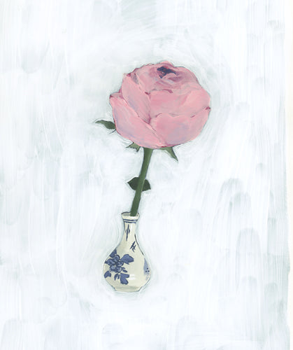 Single Rose Art Print