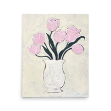 Pink Tulips Still Life Art Print