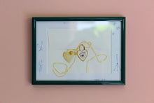 Lover's Eye Envelope Paper Cut Framed Art
