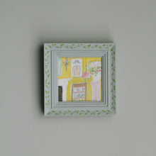 Framed Interiors Oil Pastel Original Art